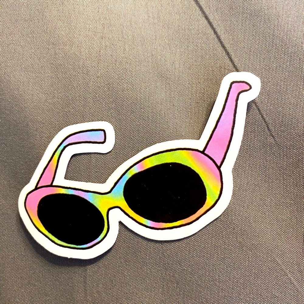 🌈20/$12🌈 Tye Dye Sunglasses Sticker